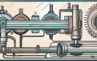 A gauge or meter with various levels indicating efficiency