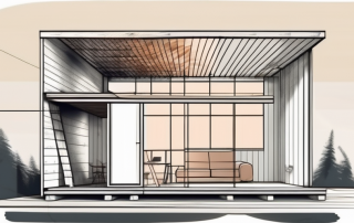 A house with a roof under construction