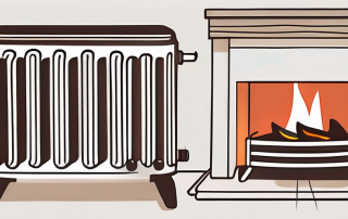 Various types of heating systems like a radiator