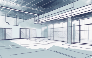 An indoor space with visible airflow