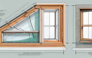 A detailed cross-section of a window installed in an insulated wall