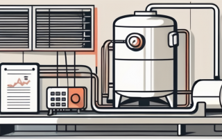 A heating system with a contract and a tax form next to it
