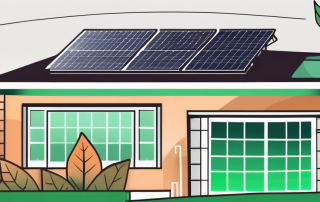 A house with solar panels on the roof