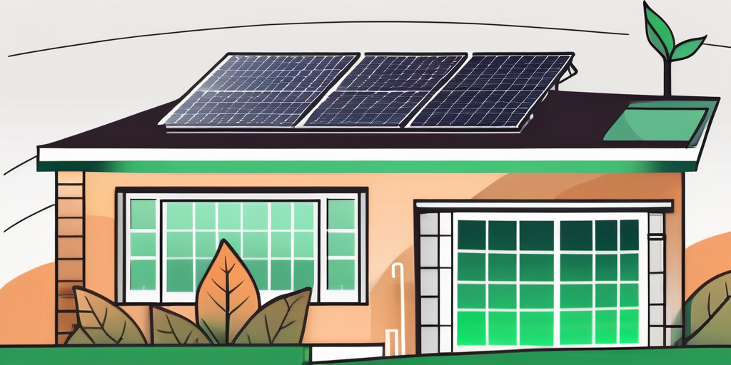 A house with solar panels on the roof