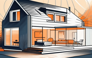 A modern house with a wärmepumpe (heat pump) system