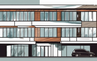 A dilapidated building being transformed into a renovated