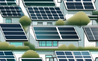 An eco-friendly house with solar panels on the roof