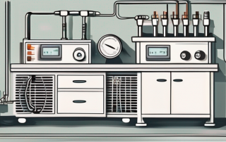 A radiator thermostat being tested