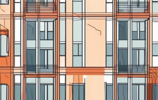 A residential building with visible insulation layers