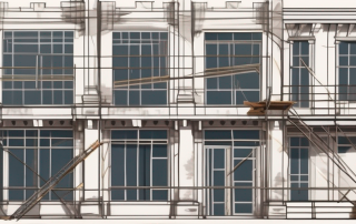 An old building undergoing renovation