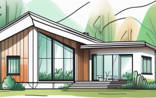 A highly energy-efficient house with visible insulation