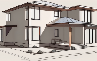 A four-unit family home in mid-construction