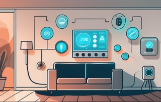 A smart home heating thermostat