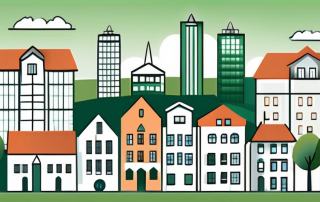 A variety of residential buildings