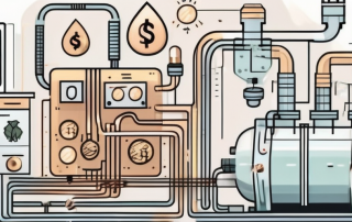 A heat pump with visible energy flow