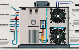 An air source heat pump system