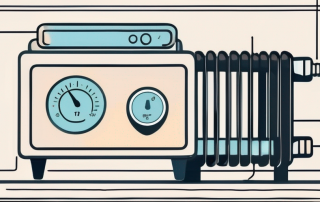 A radiator thermostat connected to a smartphone