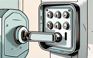 An evu device with visible locks being unlocked