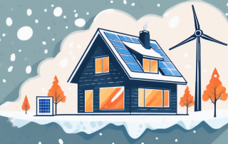 A thermostat on a wall