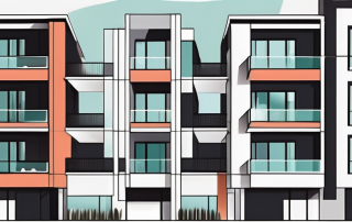 A three-story multifamily house