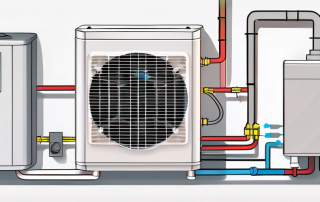 An air-source heat pump system