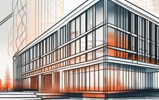 A building with visible energy waves emanating from it