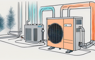 A heat pump system with air as the heat source