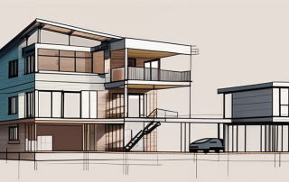 A multi-family house under construction