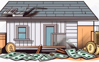 A house with a roof under renovation