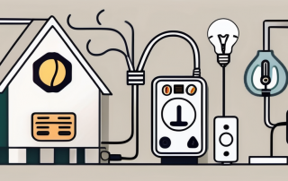 An energy-saving device plugged into a wall socket