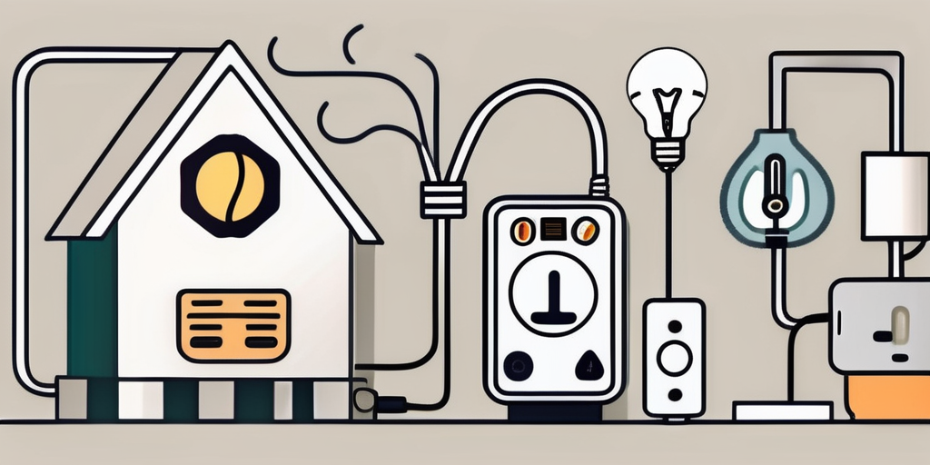 An energy-saving device plugged into a wall socket