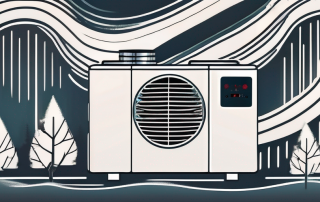 A heat pump system with visible energy flow