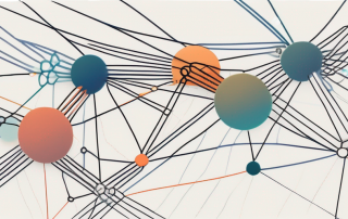 A complex network of interconnected nodes and pathways