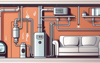A gas heating system with various adjustable components