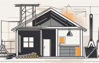 A house under construction with visible elements of energy-efficient modifications