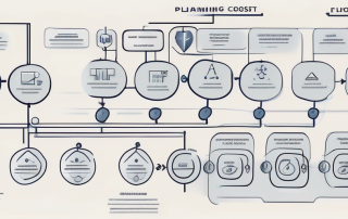 A detailed and complex flowchart or plan