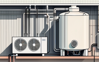 A heat pump connected to a storage tank