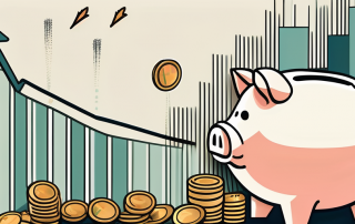 A piggy bank shaped like a house