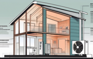 An air-to-air heat pump system