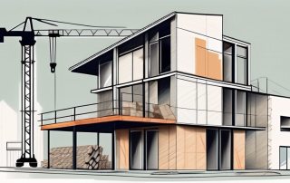 A german-style house under construction