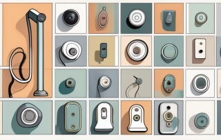 A variety of different doorbells