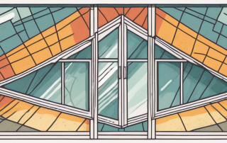 A vintage 1980s style window with double glazing