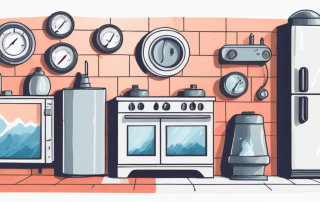 A thermostat dial set to a lower temperature