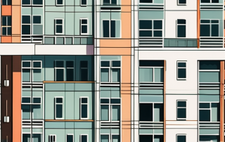 A multi-family building with 12 distinct apartments