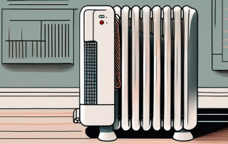 A high-temperature air heat pump connected to a radiator