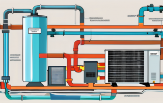 An air source heat pump system