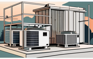 A heat pump system with various components