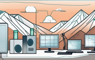 A digital lab setting with various technological equipment