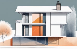 A house with visible insulation layers