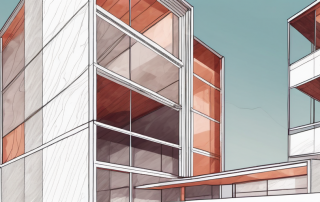 A building with visible layers of thermal insulation